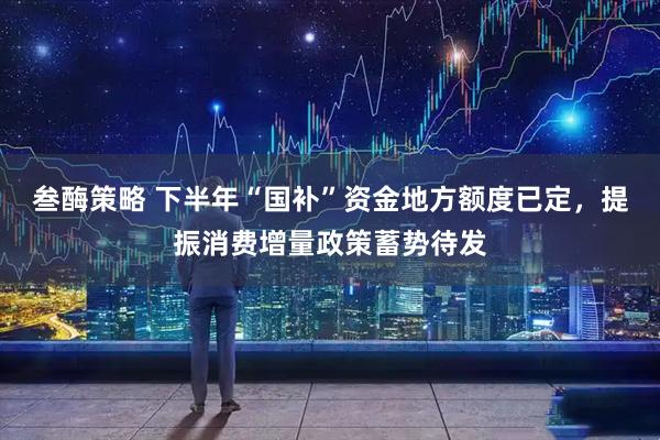 叁酶策略 下半年“国补”资金地方额度已定，提振消费增量政策蓄势待发