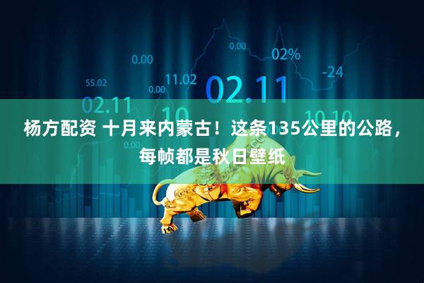 杨方配资 十月来内蒙古！这条135公里的公路，每帧都是秋日壁纸